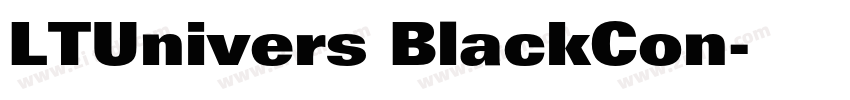 LTUnivers BlackCon字体转换